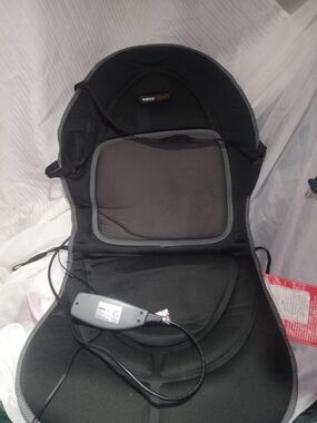 ObusForme Black Massage Seat Cushion with Controller